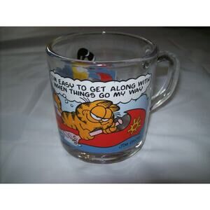 Garfield Odie Collectible Glass Mug McDonalds 1978 -071102